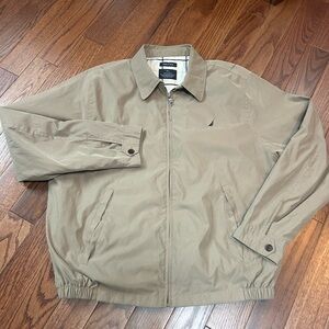 Nautica Y2K Men's Khaki Tan Lightweight Jacket Size XL